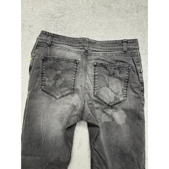 Christopher Kane Floral Deisgn Jeans Womens Size‎ 28 Gray Denim